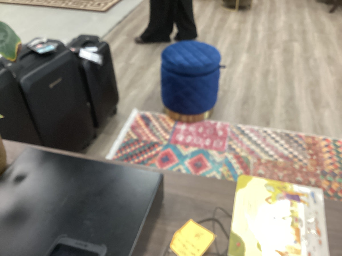 Ottoman chair blue