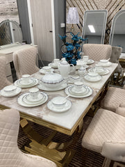 Dinning table gold
